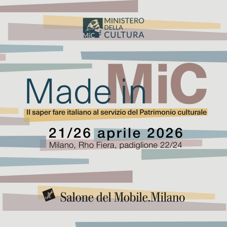 MADE IN MiC: Il Ministero della Cultura al Salone del Mobile 2026